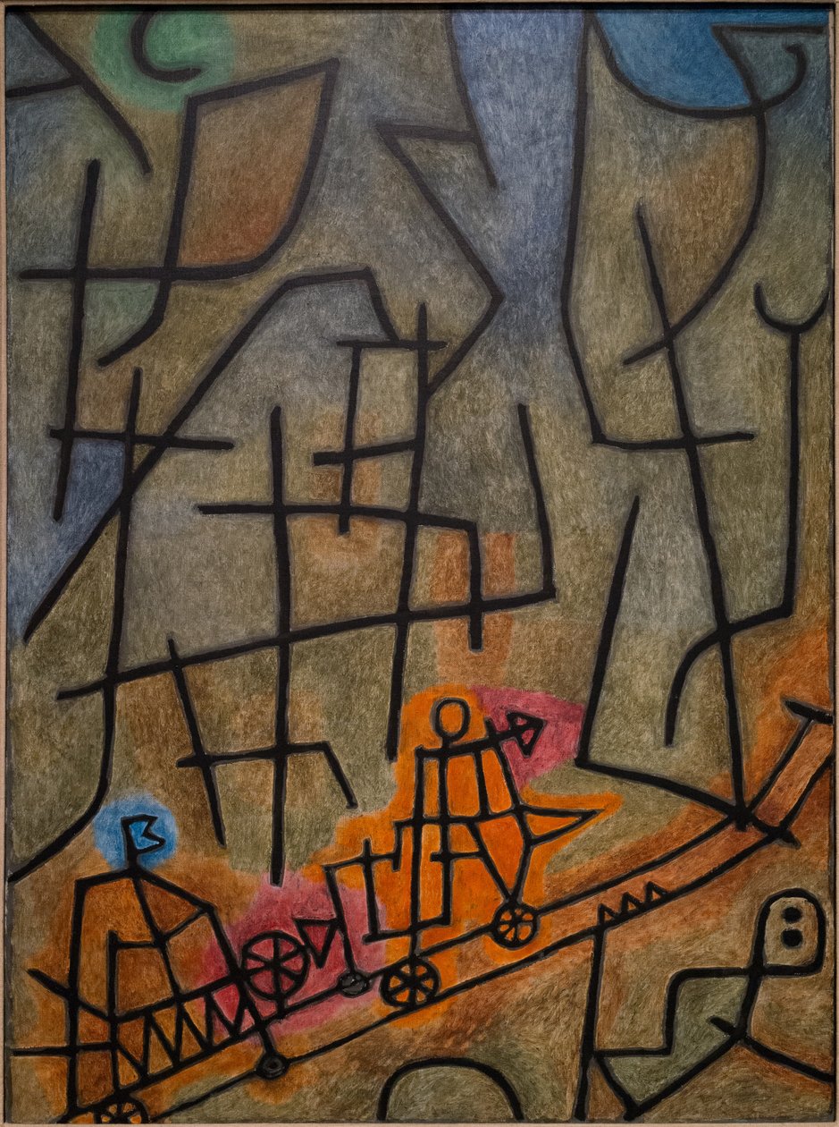 A hegy meghódítása. alkotó: Paul Klee