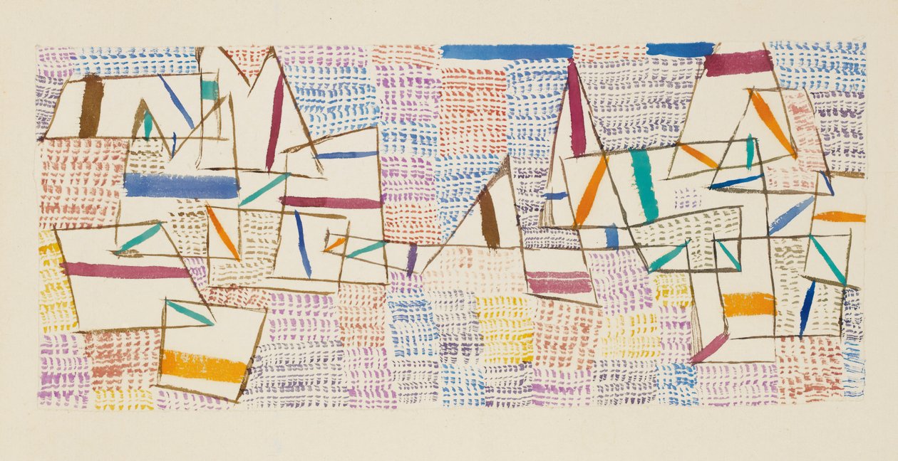 Provence-i tengerpart 7, 1927. alkotó: Paul Klee