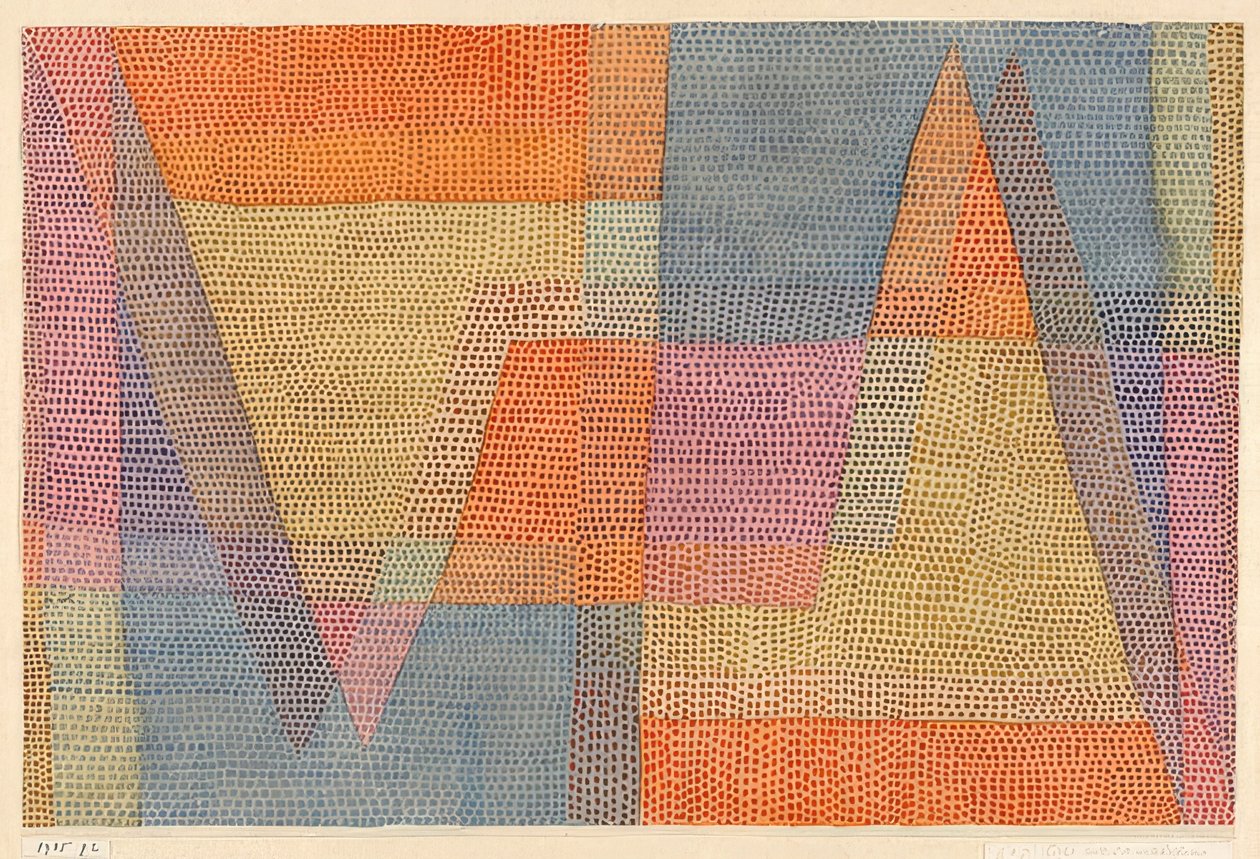 A fény és az élesség. 1935, 102 (P 2) alkotó: Paul Klee