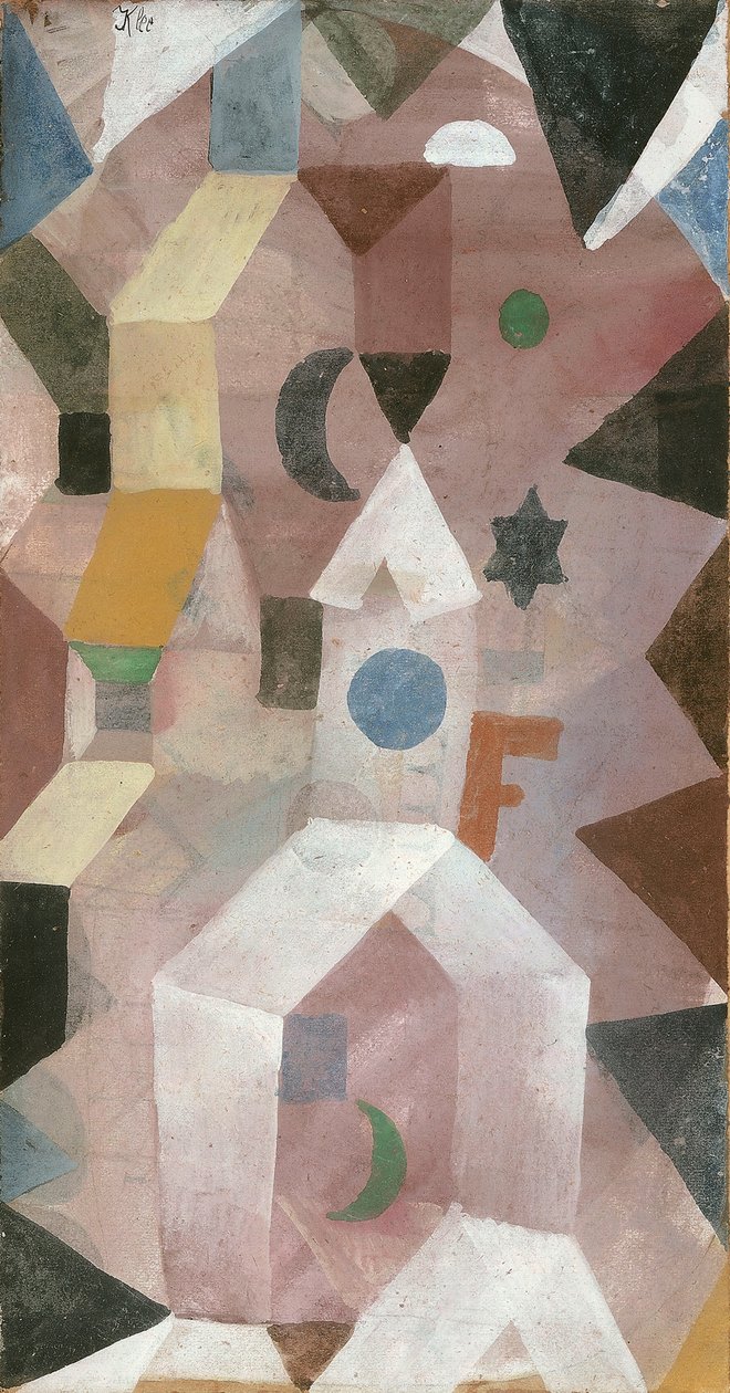 Die Kapelle A kápolna, 1917. alkotó: Paul Klee