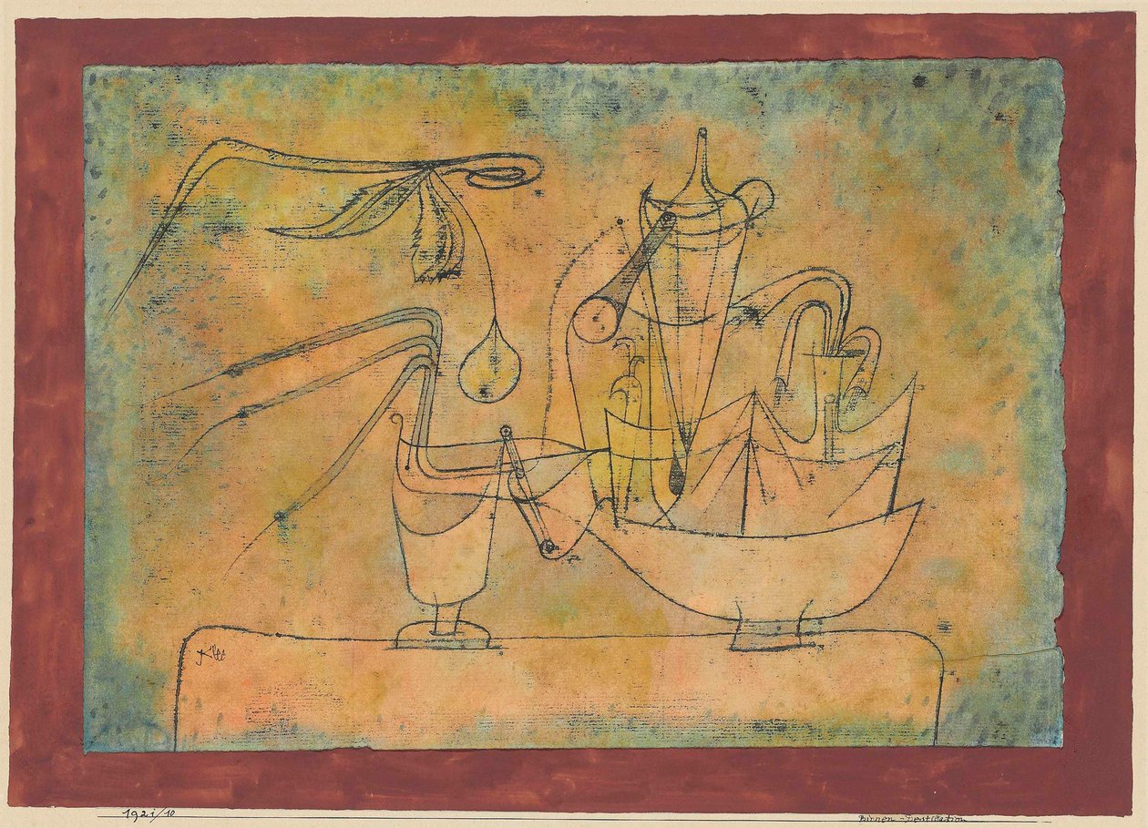 Körte lepárlása, 1921. alkotó: Paul Klee