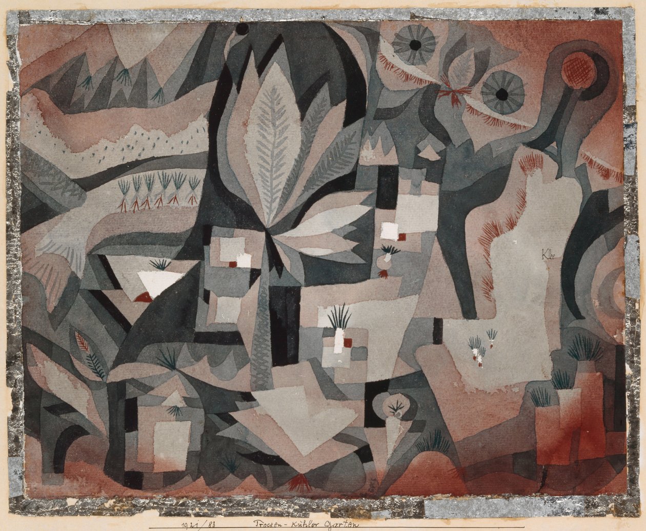 Dry-Cool Garden, 1921. alkotó: Paul Klee
