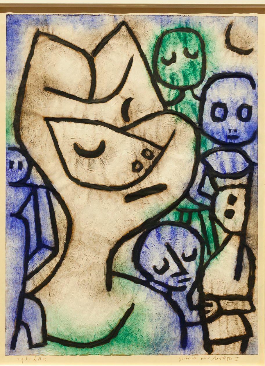 Egy arc kifejezése alkotó: Paul Klee
