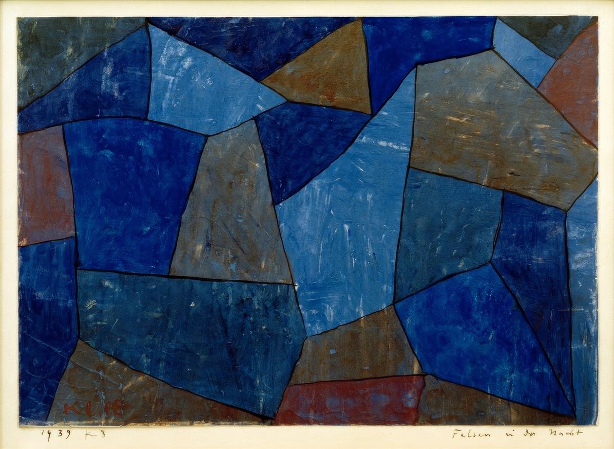 Sziklák éjszaka alkotó: Paul Klee