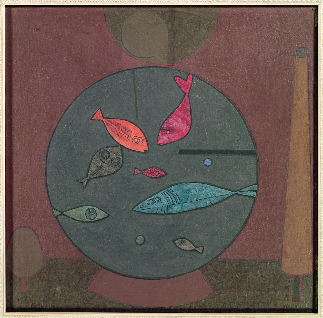 Hal egy körben alkotó: Paul Klee