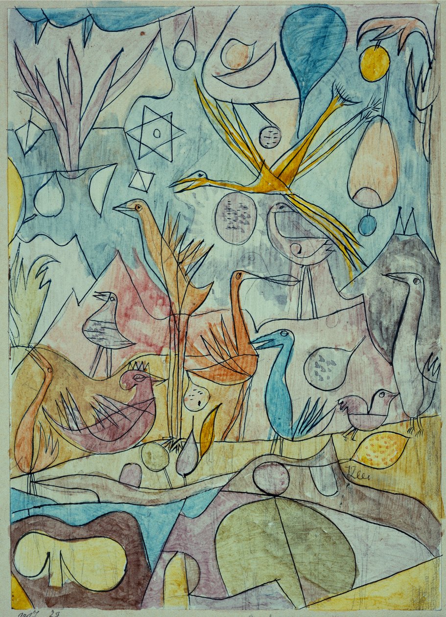 Madárraj alkotó: Paul Klee