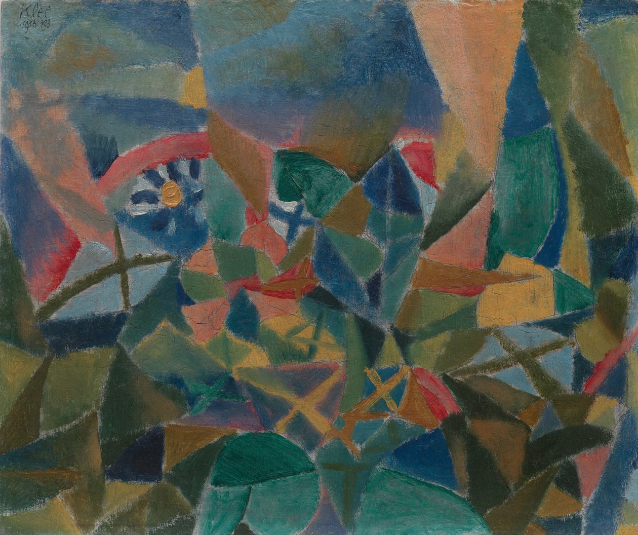 Virágágyás, 1913. alkotó: Paul Klee