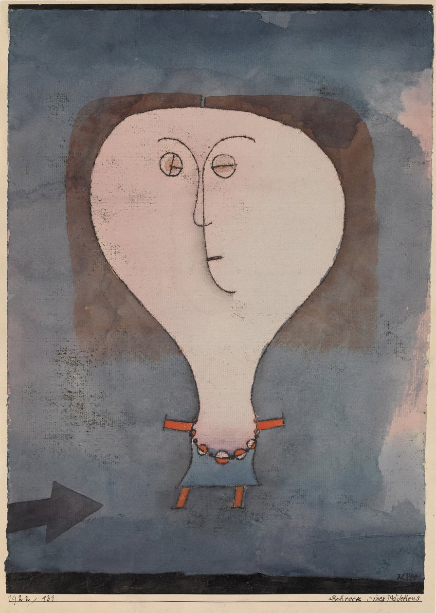 Egy lány réme, 1922. alkotó: Paul Klee