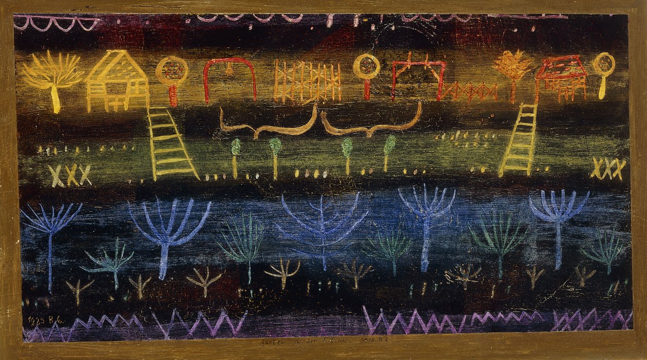 kert a szinten; kert a síkságon alkotó: Paul Klee