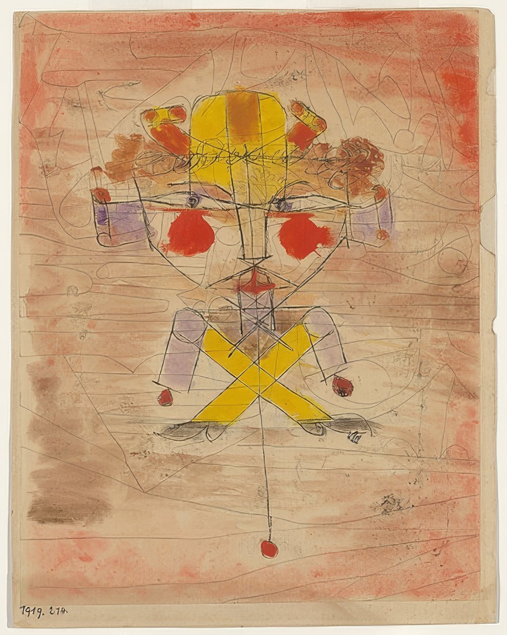 Hampelmann. 1919 alkotó: Paul Klee
