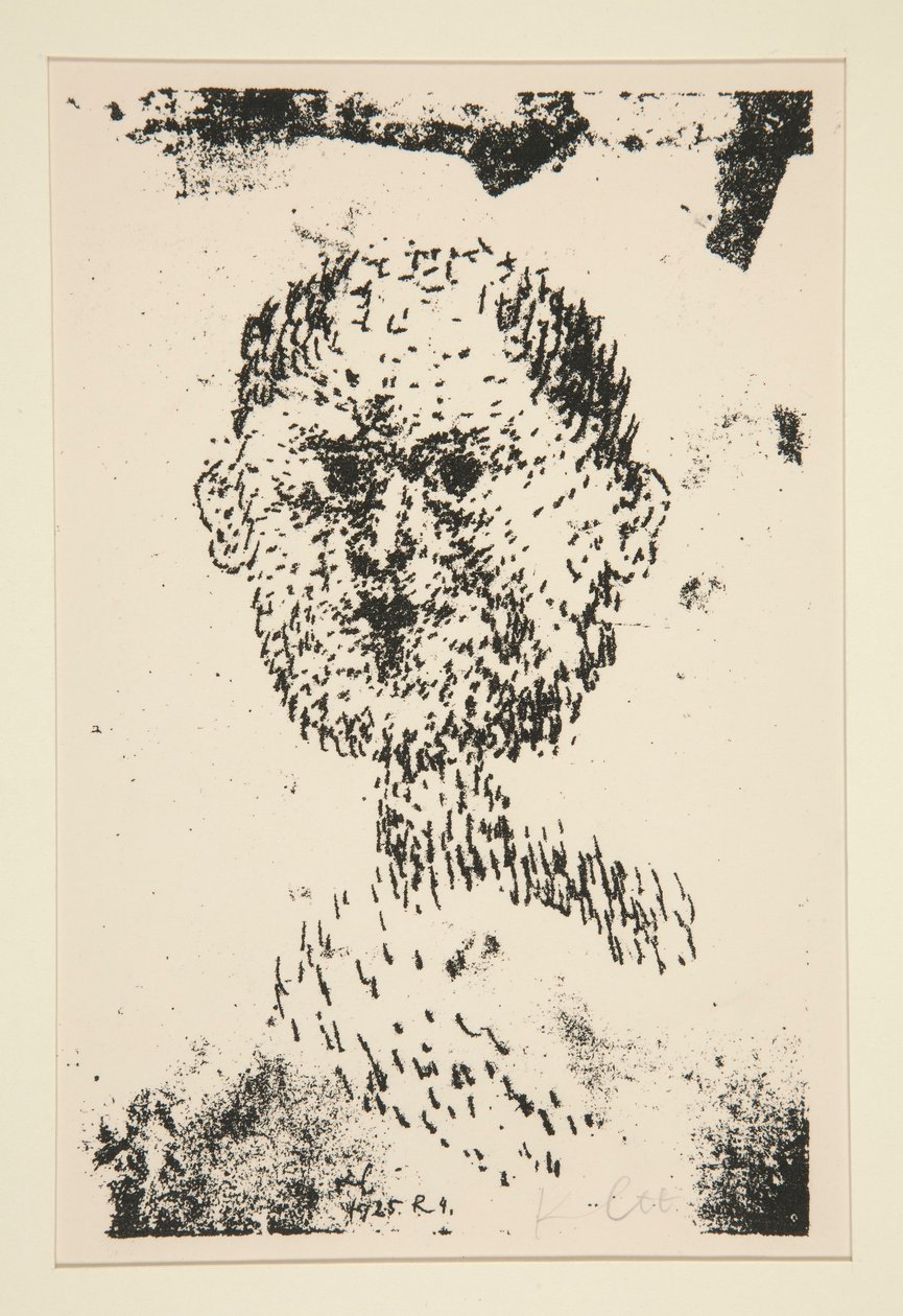 Fej (Kopf) - Szakállas férfi (Baertiger Mann) alkotó: Paul Klee