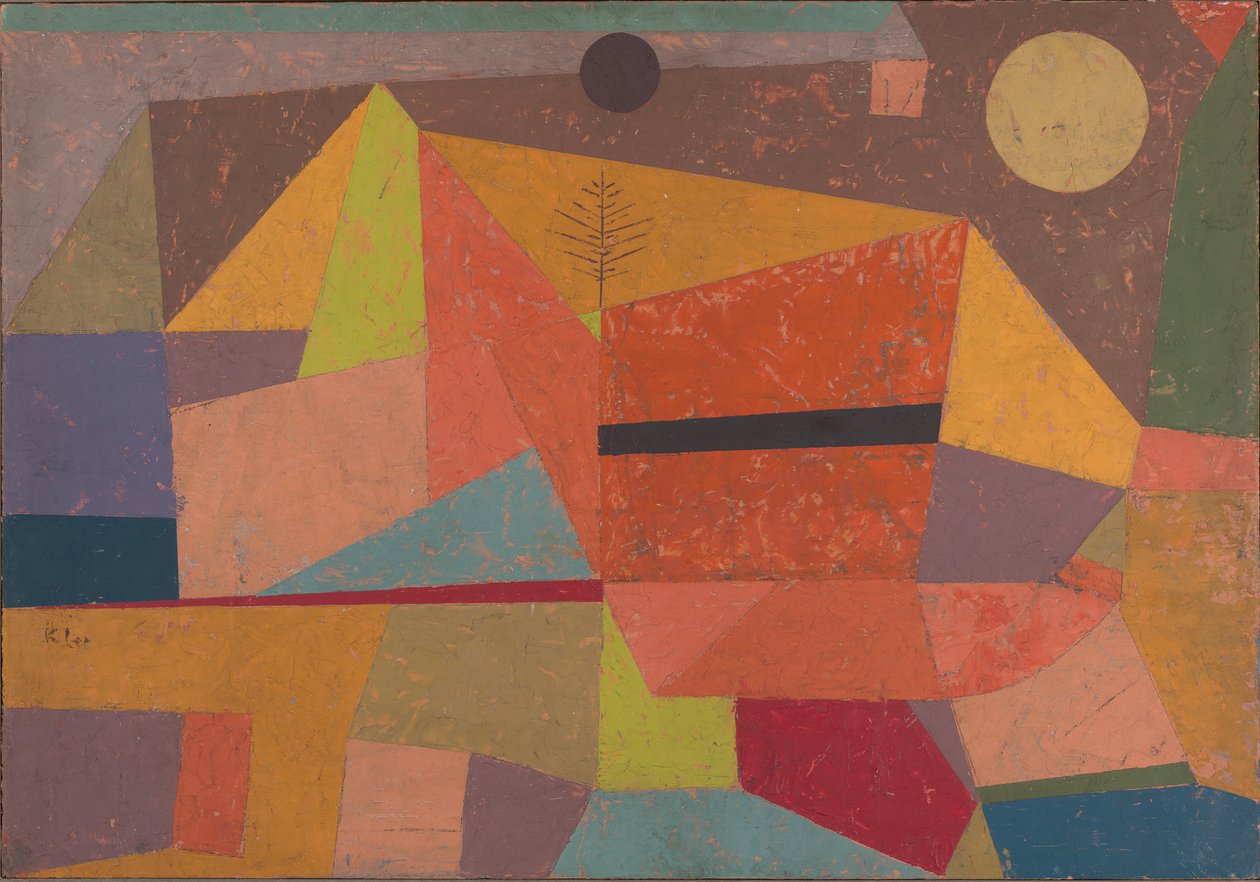 Örömteli hegyi táj alkotó: Paul Klee