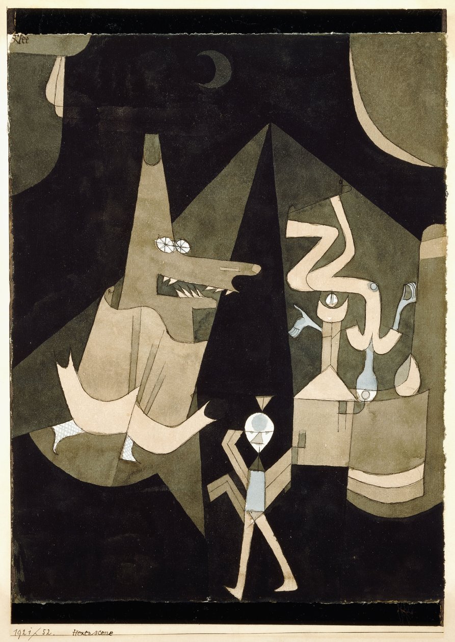 Hexen-jelenet alkotó: Paul Klee