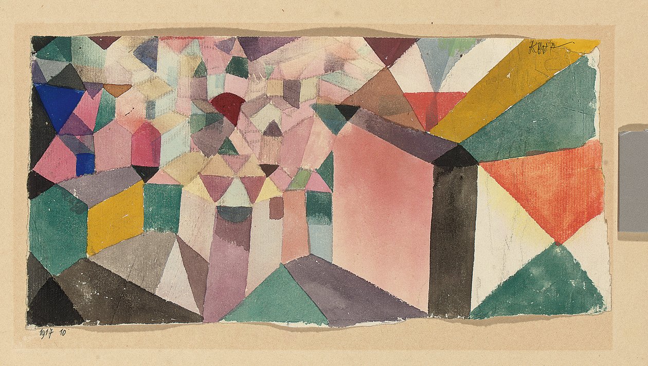 Betekintés egy városba; betekintést egy városba alkotó: Paul Klee
