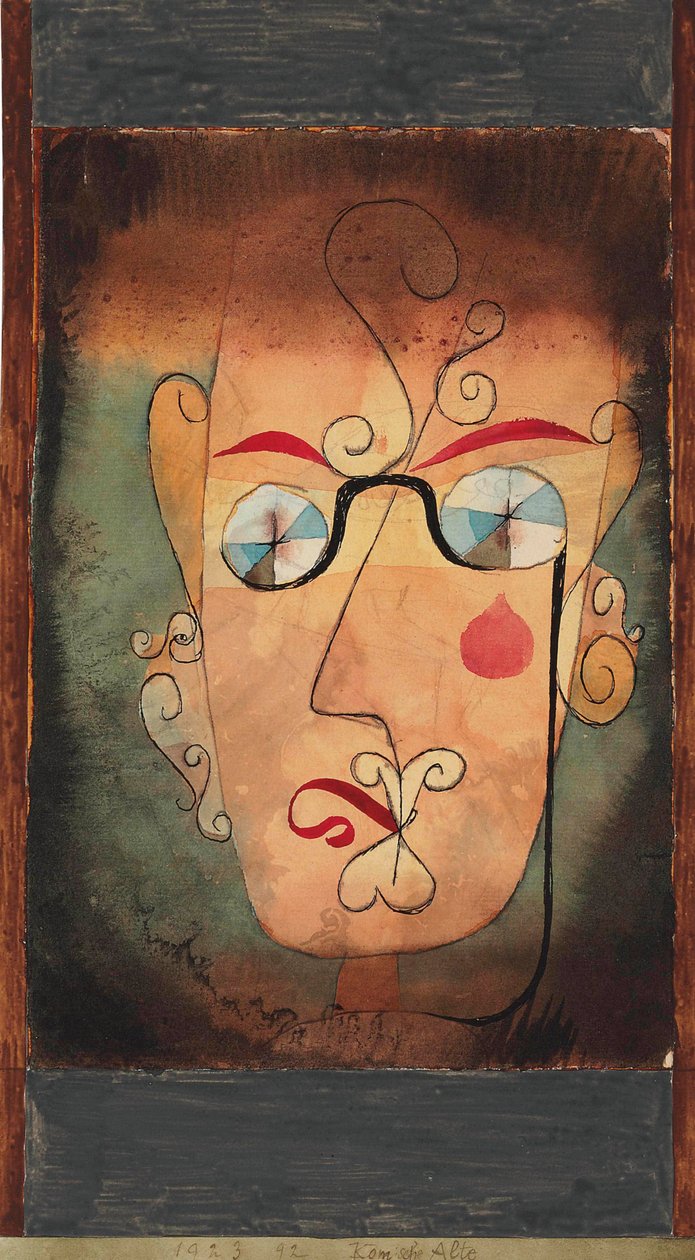 Furcsa régi képregény öregasszony, 1923. alkotó: Paul Klee