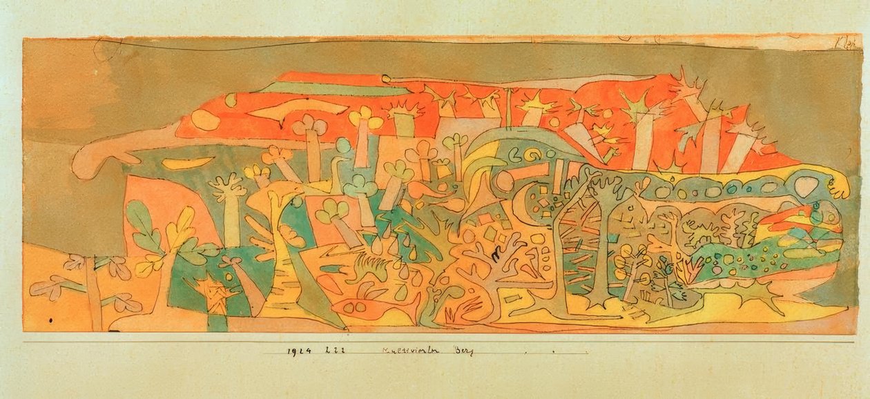 Művelt hegy alkotó: Paul Klee