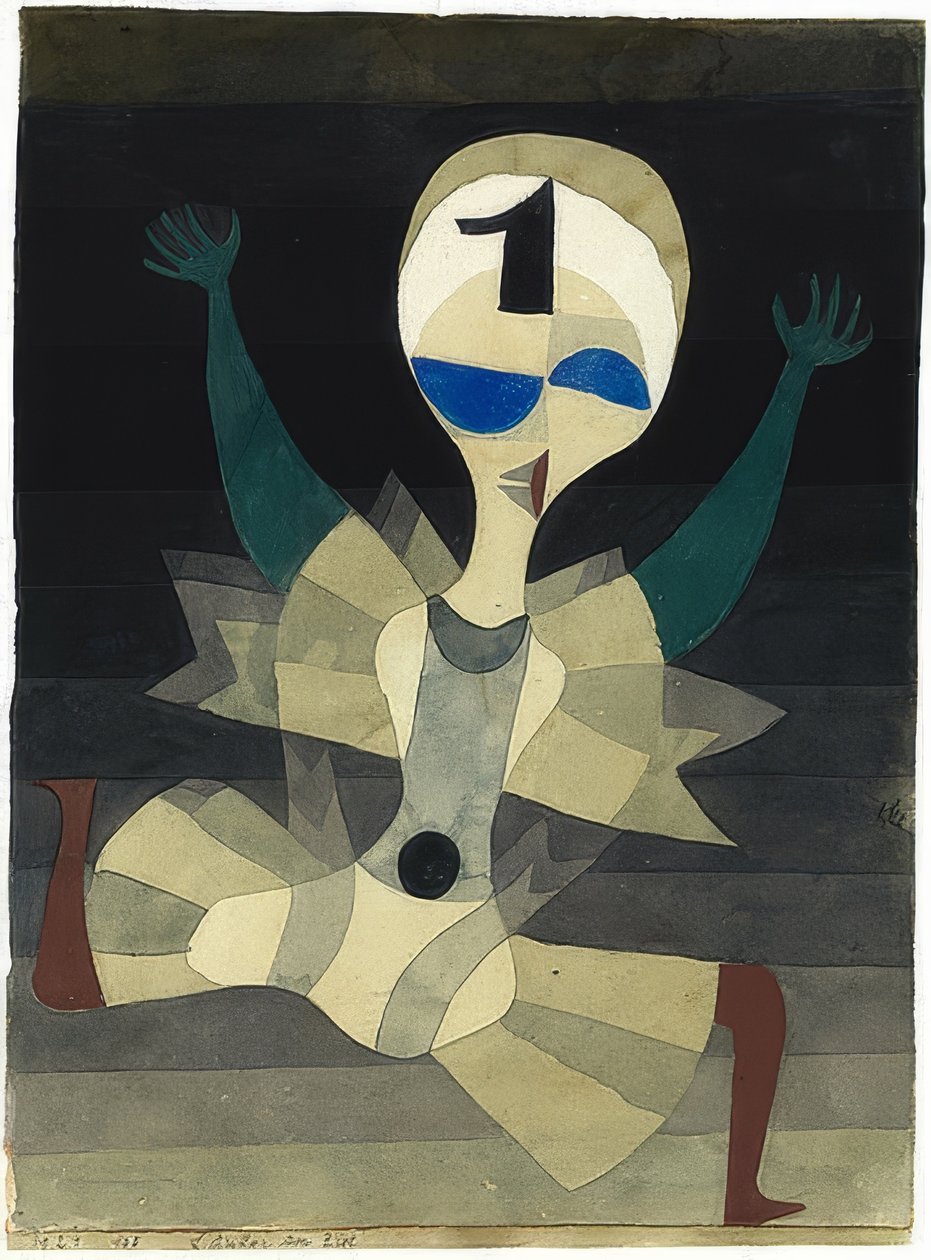 Futó a célban. 1921 alkotó: Paul Klee