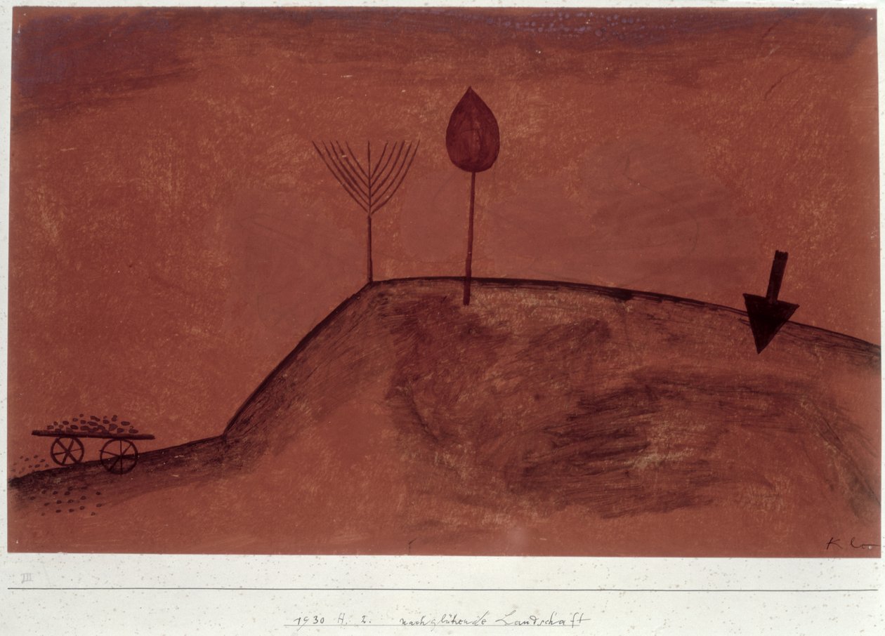 Táj utófényben alkotó: Paul Klee