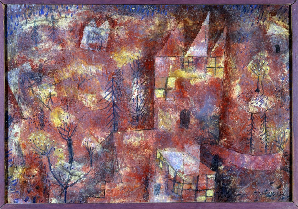 Táj a gyerekkel (pasztell) alkotó: Paul Klee