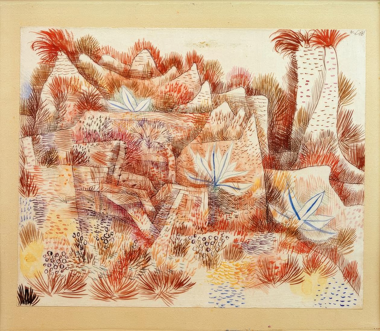Táj agavéval alkotó: Paul Klee
