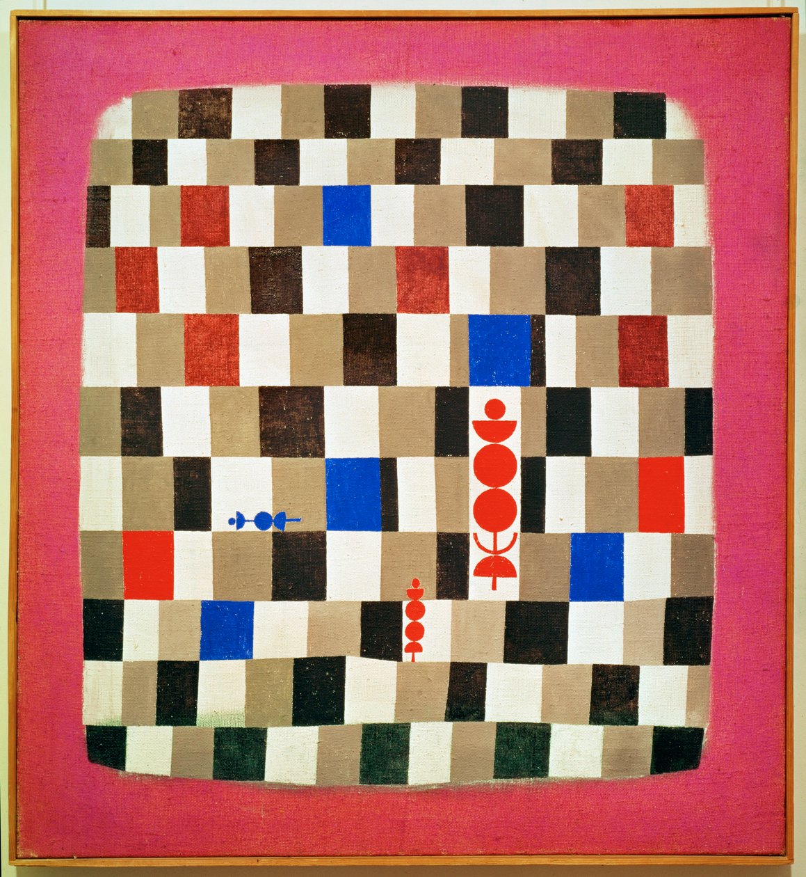 Nagy sakktábla (lihegve) alkotó: Paul Klee