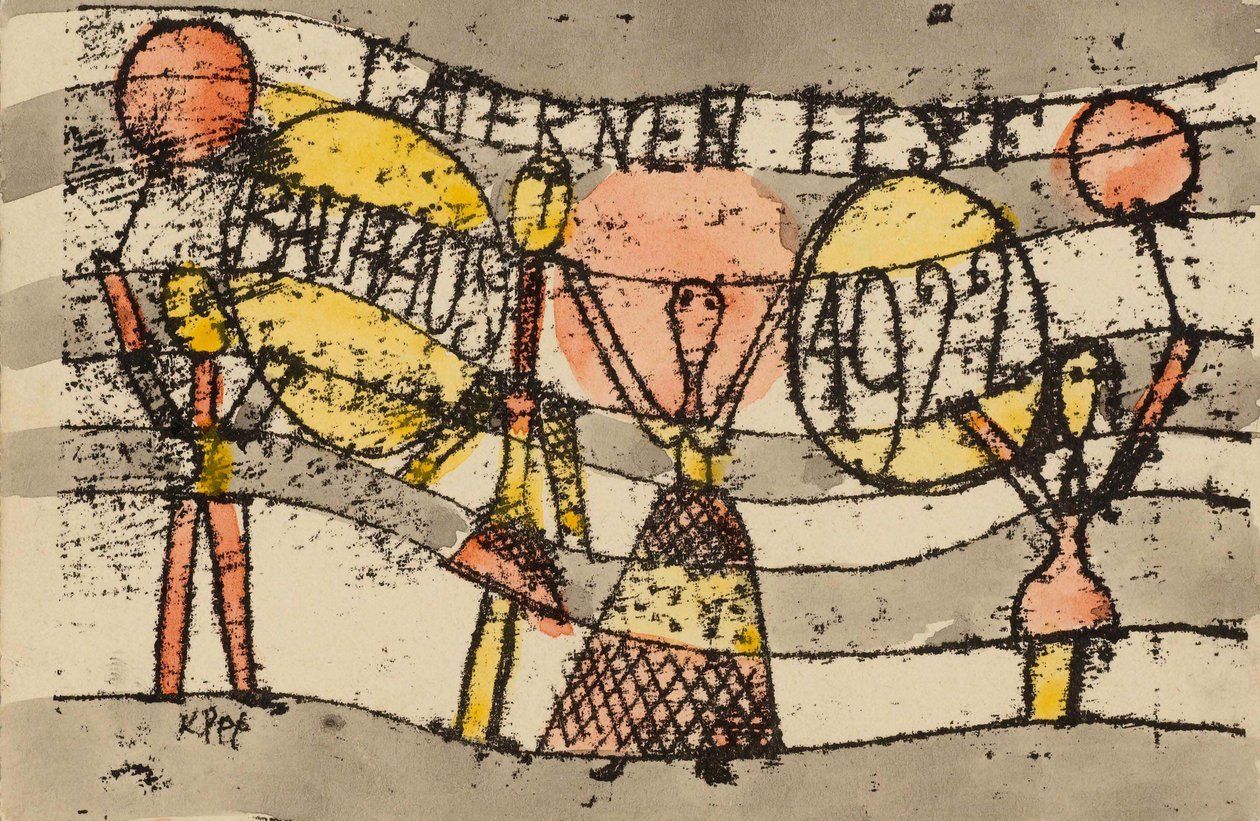 Laternenfest Bauhaus 1922, 1922. alkotó: Paul Klee