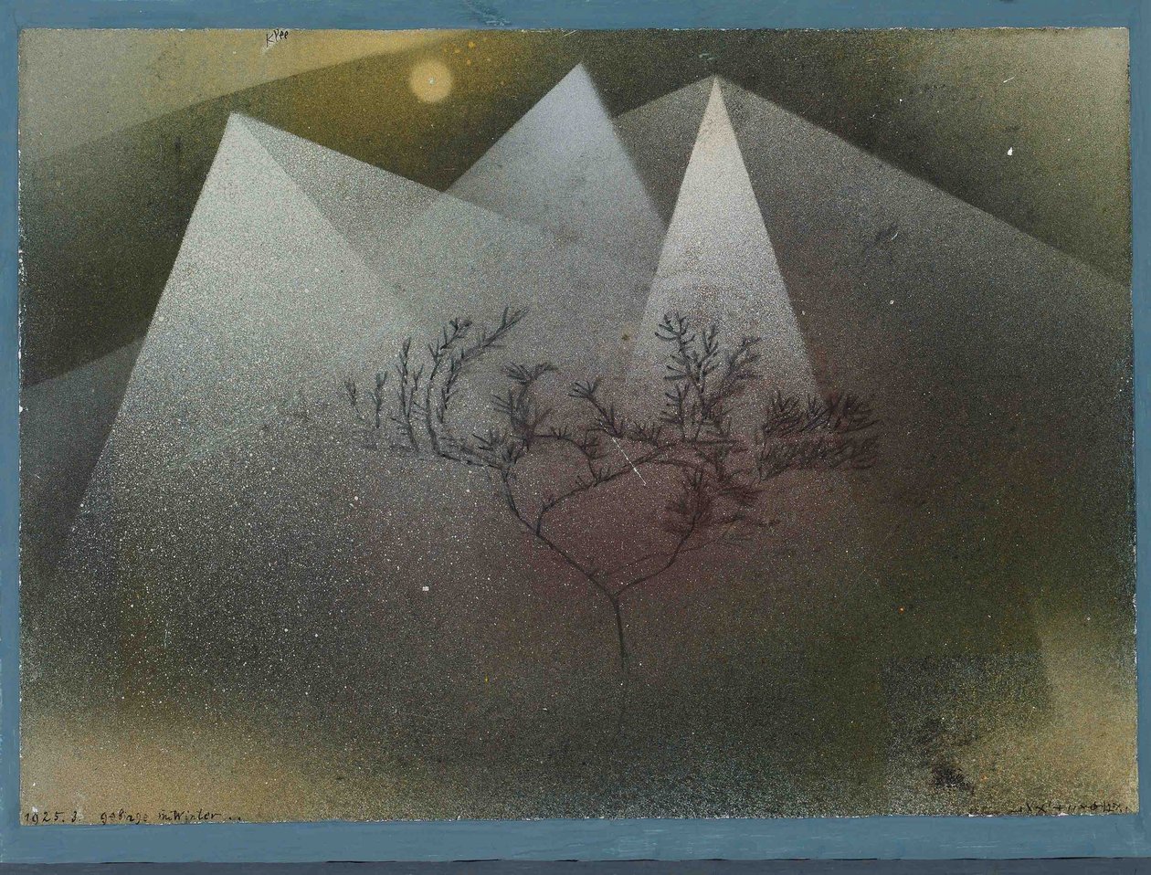 Hegyek télen Gebirge im Winter, 1925. alkotó: Paul Klee