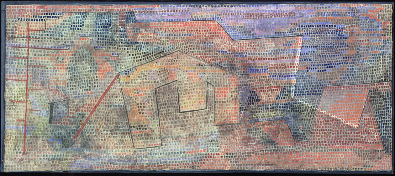 Némított keménységek 1931 (282. sz.) (akvarell alapozott gézen, kartonon) alkotó: Paul Klee