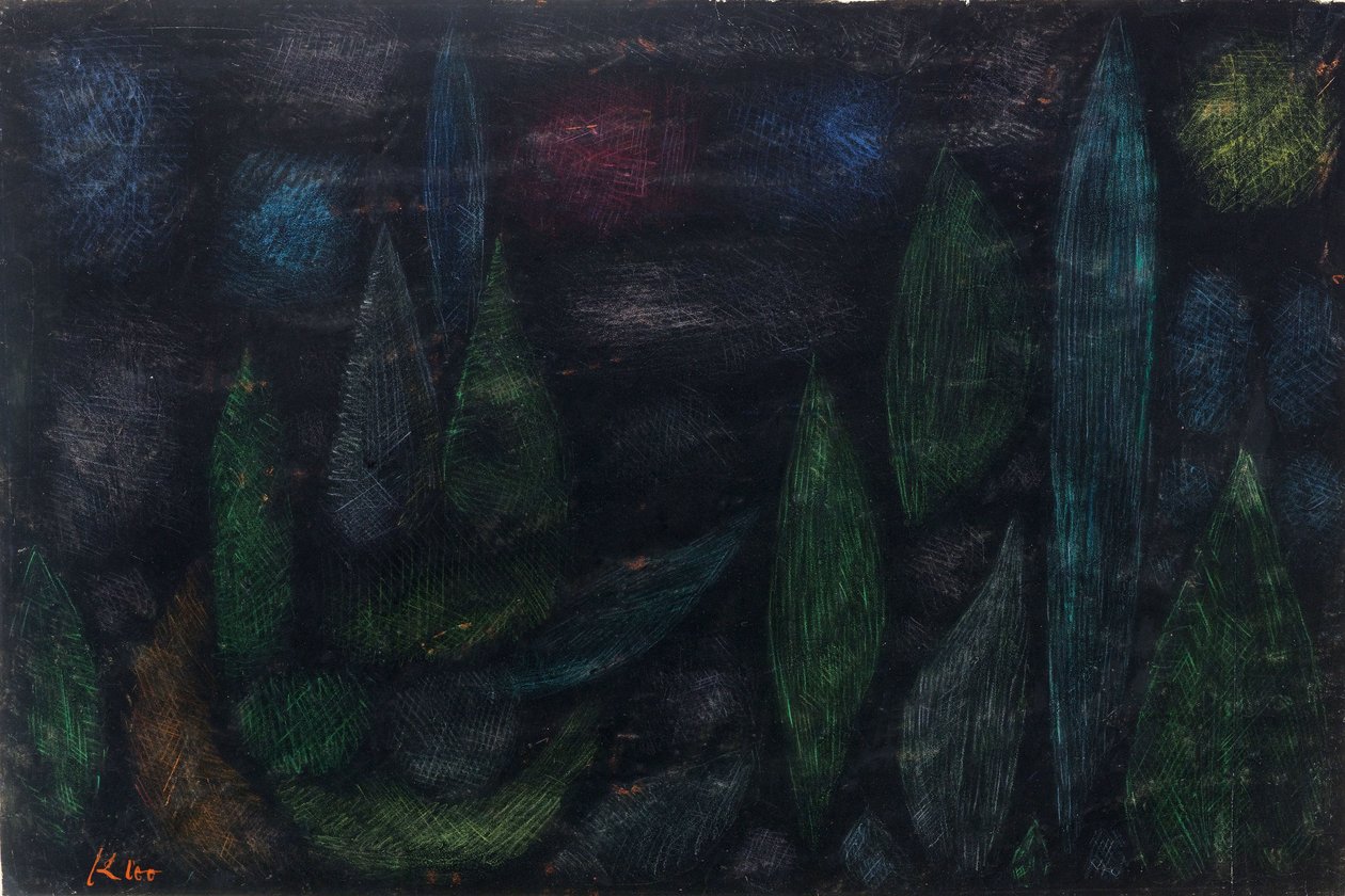 Éjszakai táj, 1937. alkotó: Paul Klee