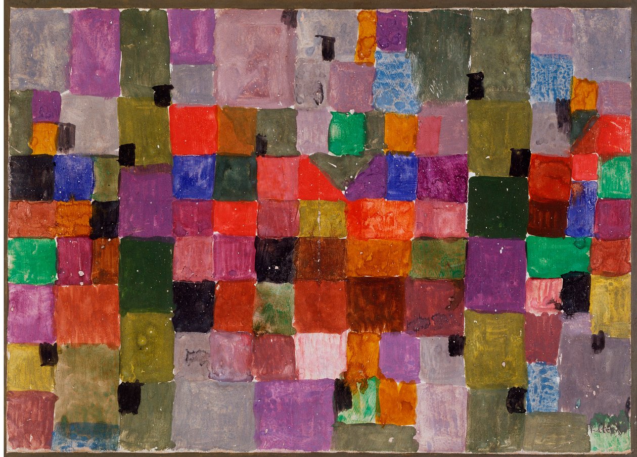 Noerdlicher ort (Place du Nord) Vegyes technika, karton, Paul Klee (1879-1940) Dim. 28,5x37,1 cm Milánó, magángyűjtemény alkotó: Paul Klee