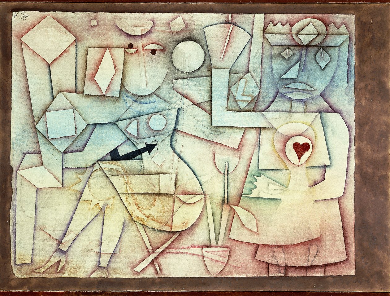 Régi szerelmes dal; régi szerelmes dal alkotó: Paul Klee