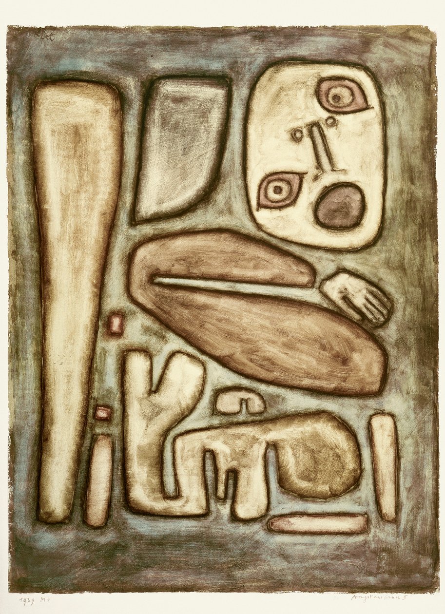 A félelem kitörése III, 1939. alkotó: Paul Klee