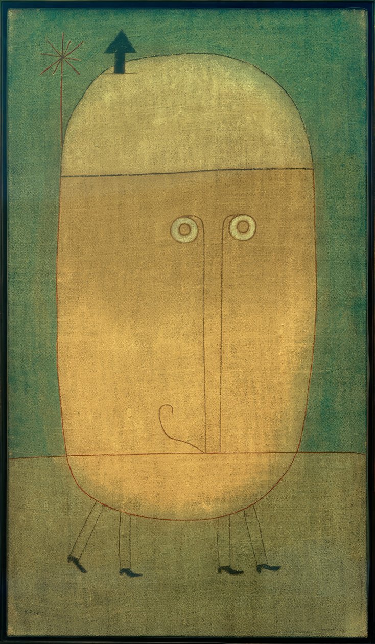 Paul Klee, A félelem maszkja / Festmény, 1932 alkotó: Paul Klee