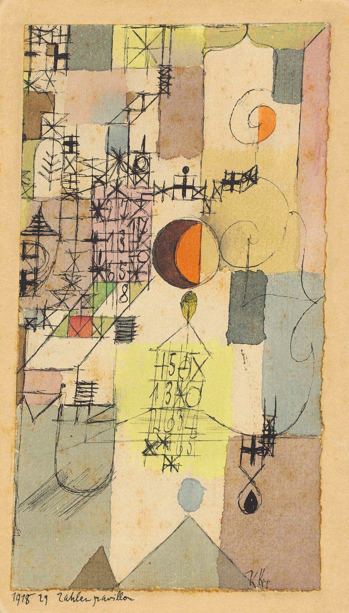 Számpavilon, 1918. alkotó: Paul Klee