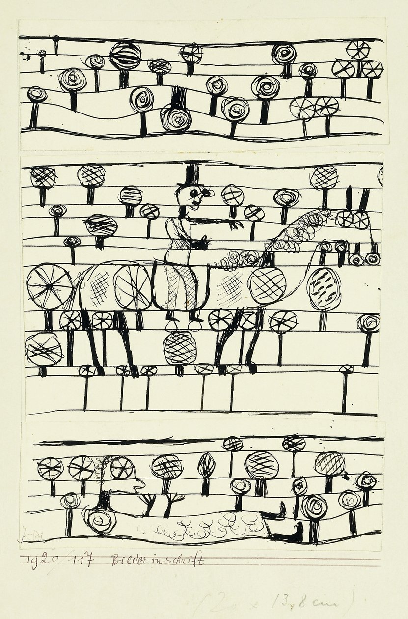 képírás; Képek felirat alkotó: Paul Klee