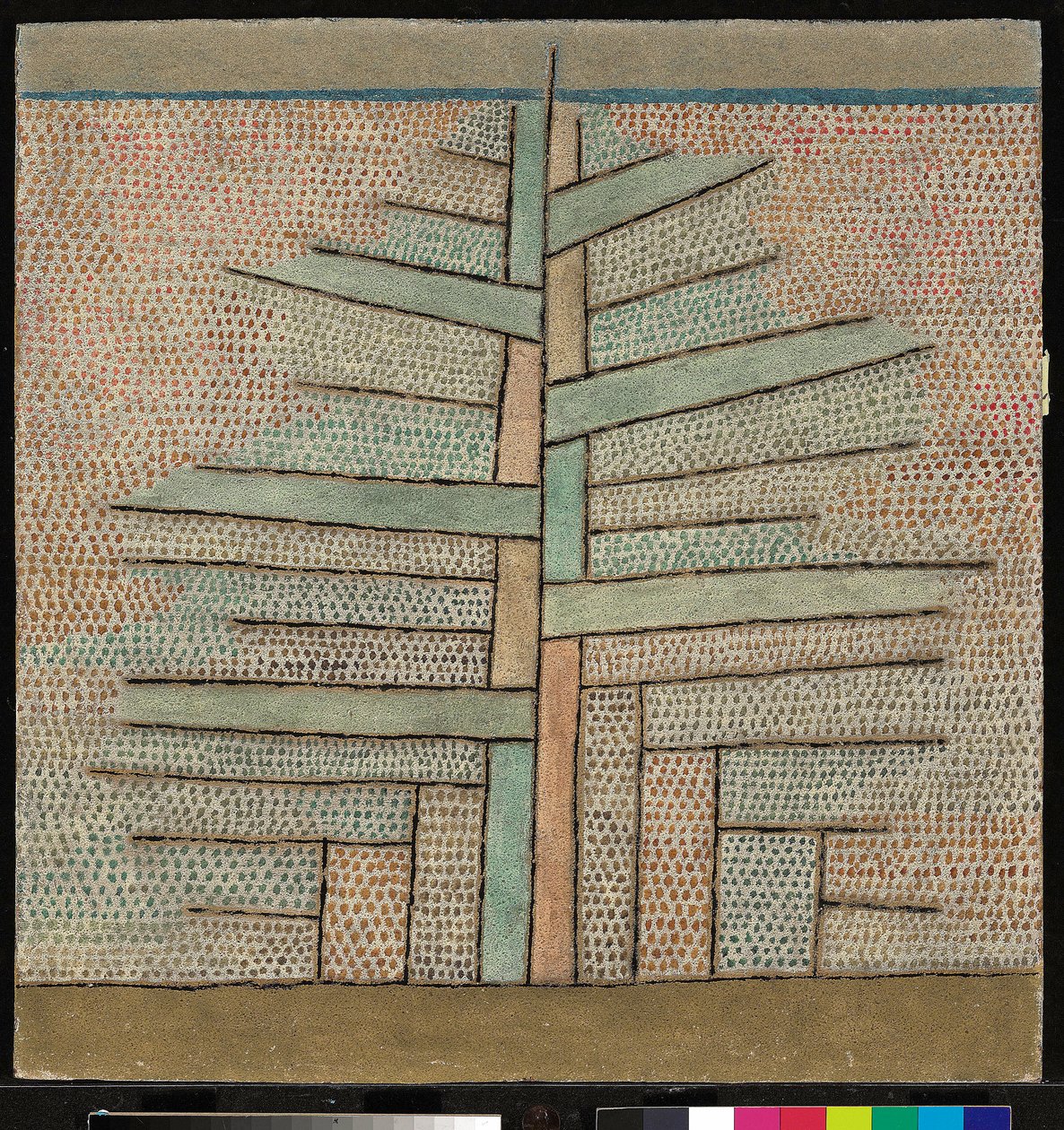 ""Pine"" (fenyőfa) - Paul Klee festménye (1879-1940) alkotó: Paul Klee