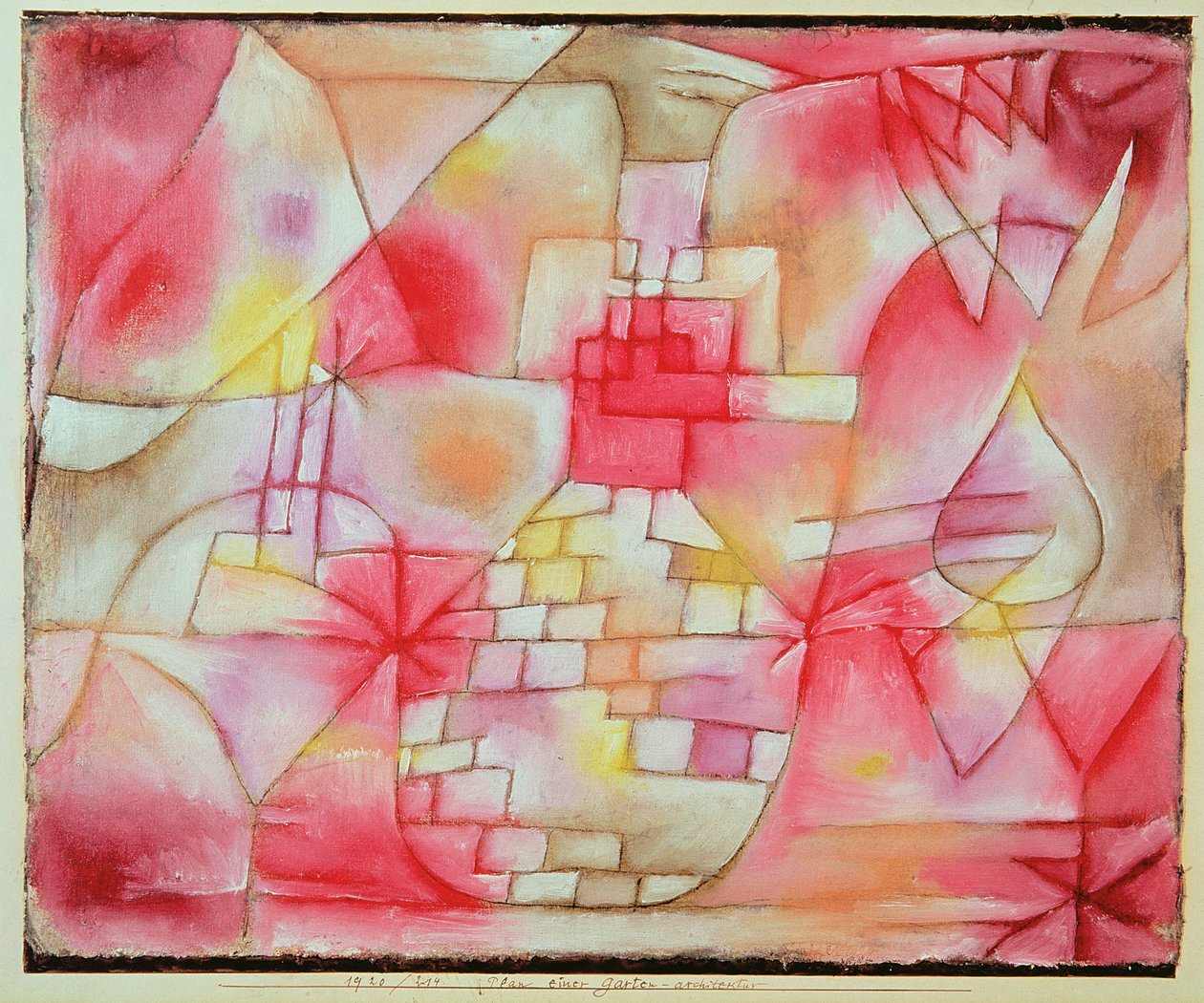 Kertépítészeti terv alkotó: Paul Klee