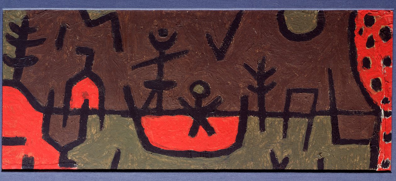 Tó a parkban - festmény alkotó: Paul Klee