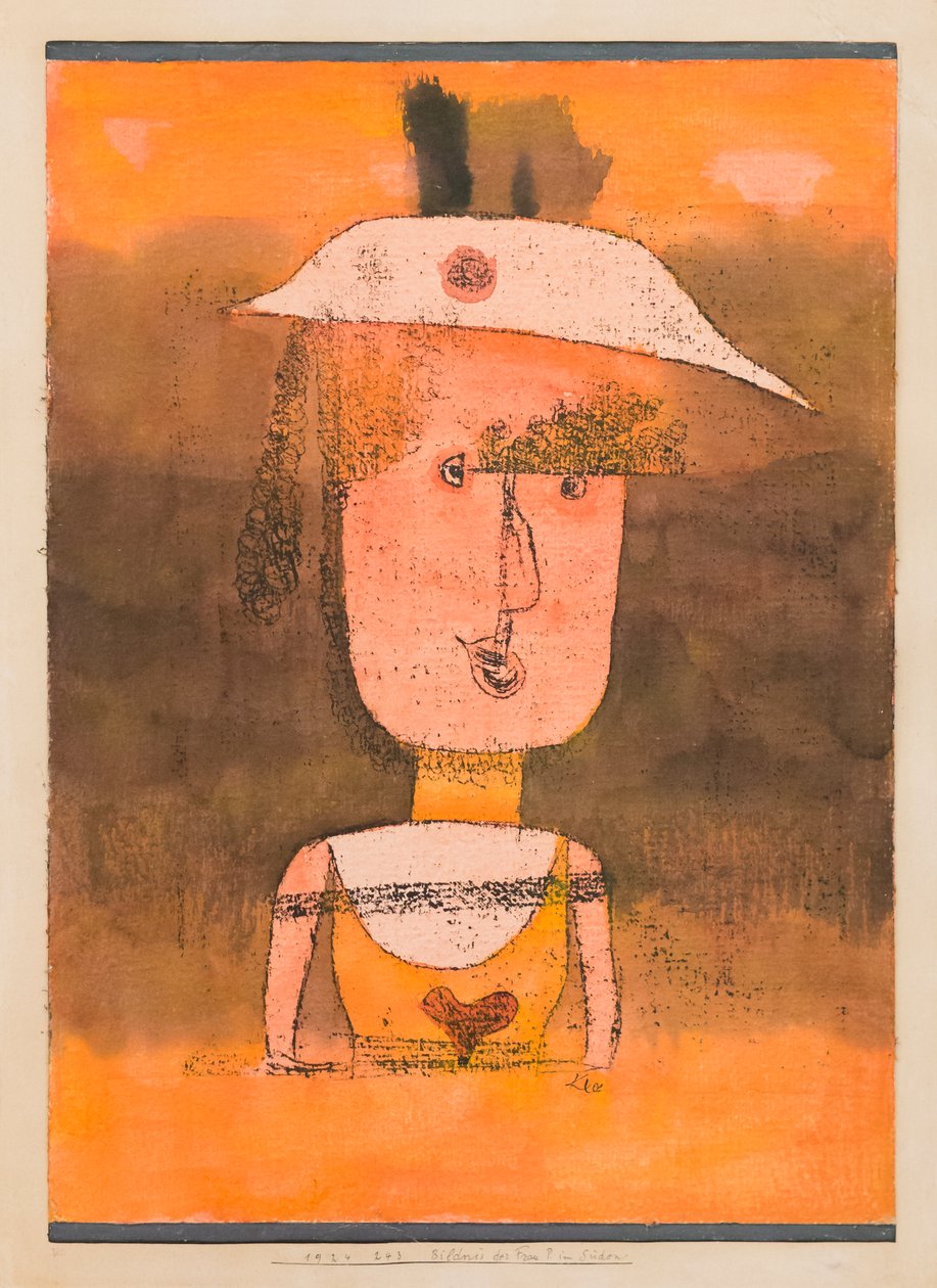 Frau P. portréja délen alkotó: Paul Klee