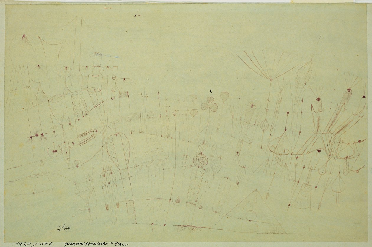 Őskori növényzet alkotó: Paul Klee