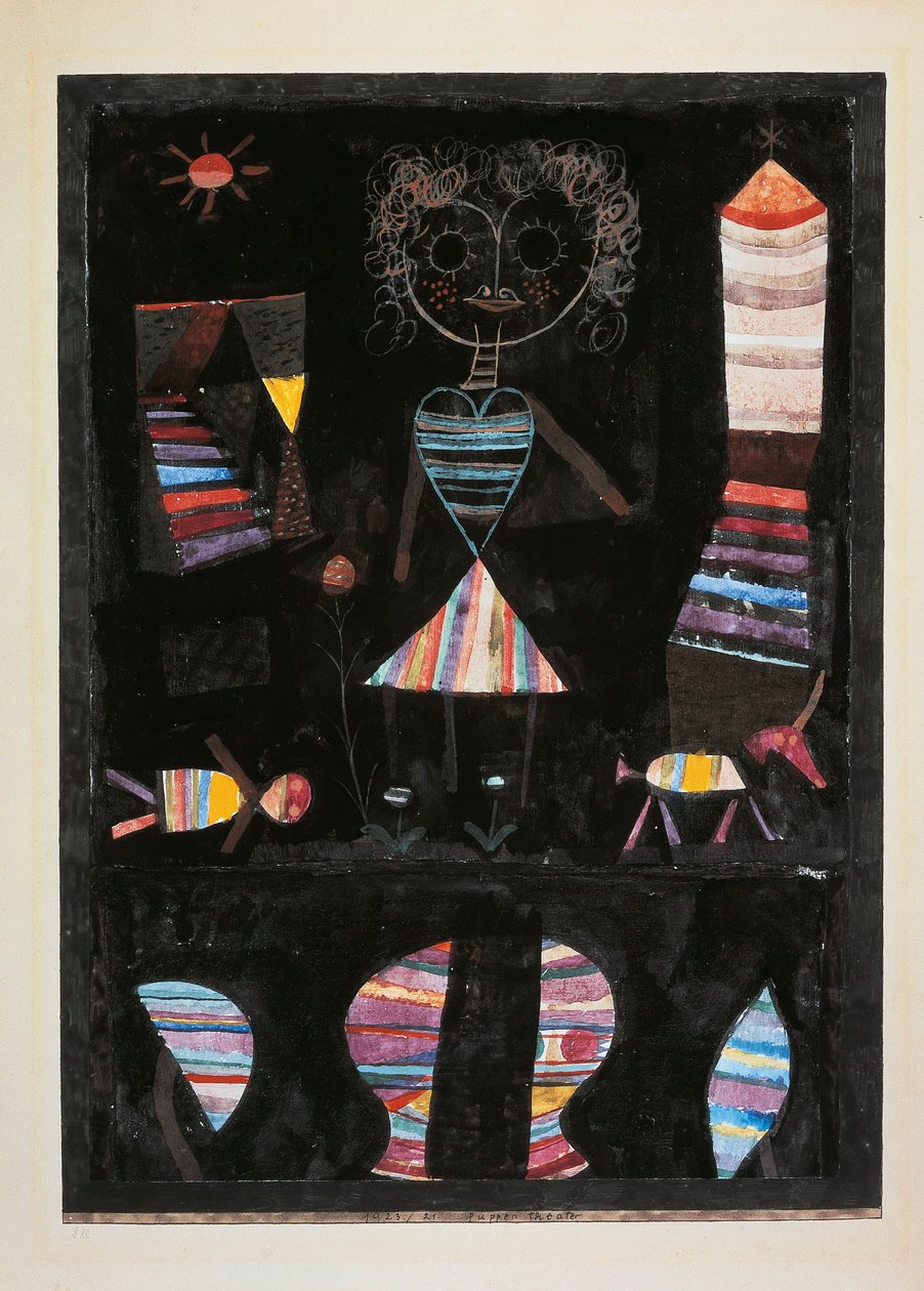 Bábszínház (Bábszínház) alkotó: Paul Klee