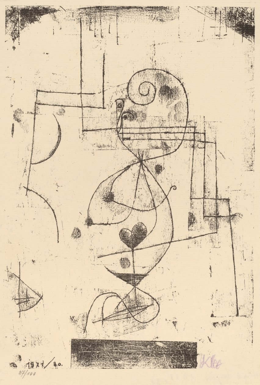 A szívek királynője (Herzdame) alkotó: Paul Klee