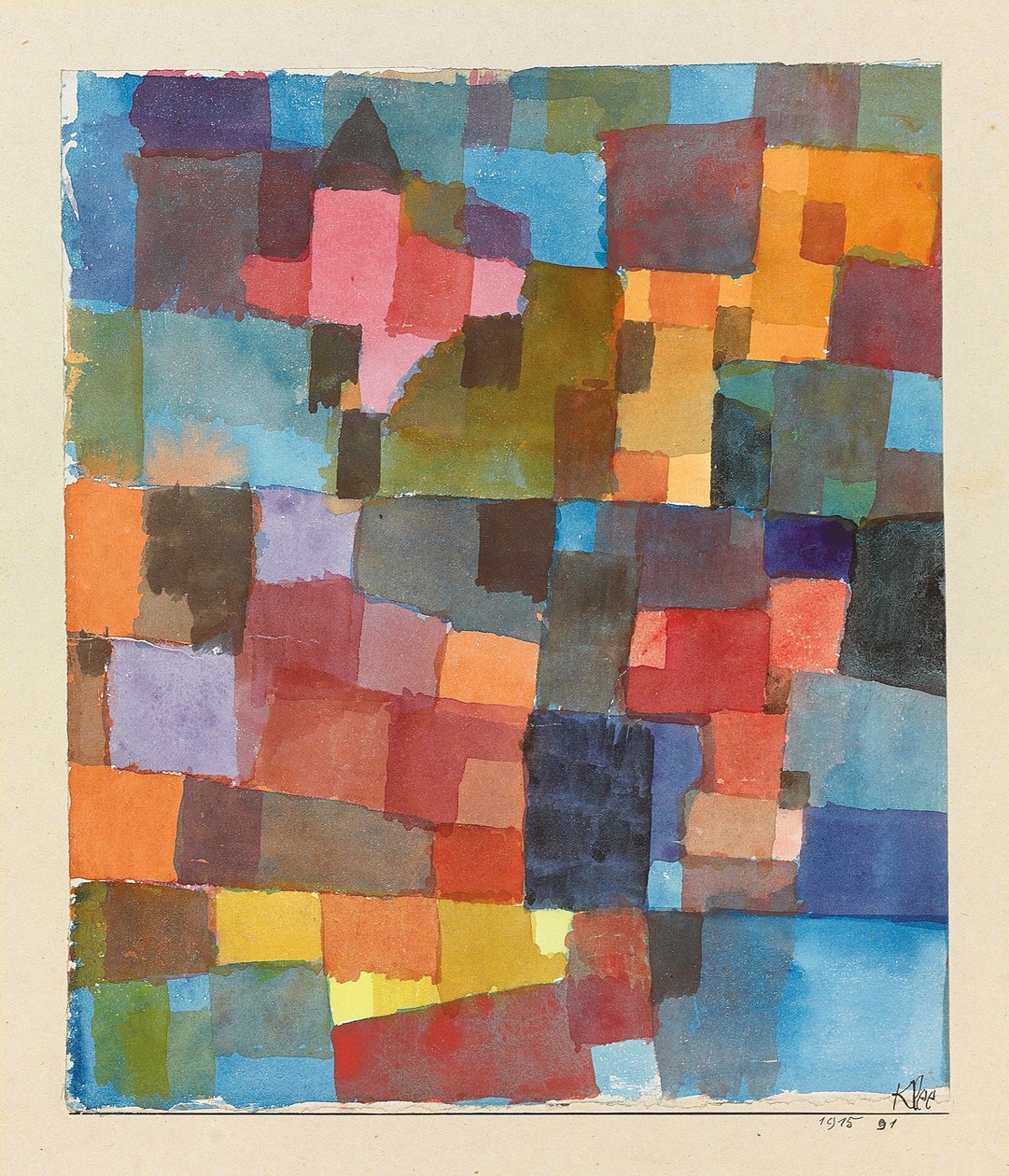 Szoba architektúra (hideg-meleg) alkotó: Paul Klee