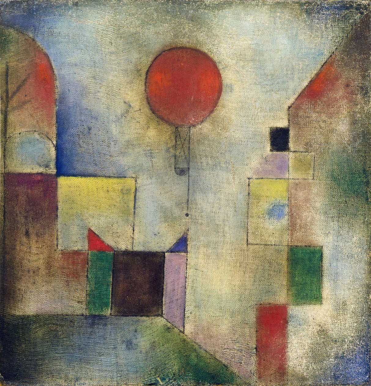 Vörös léggömb, 1922. alkotó: Paul Klee