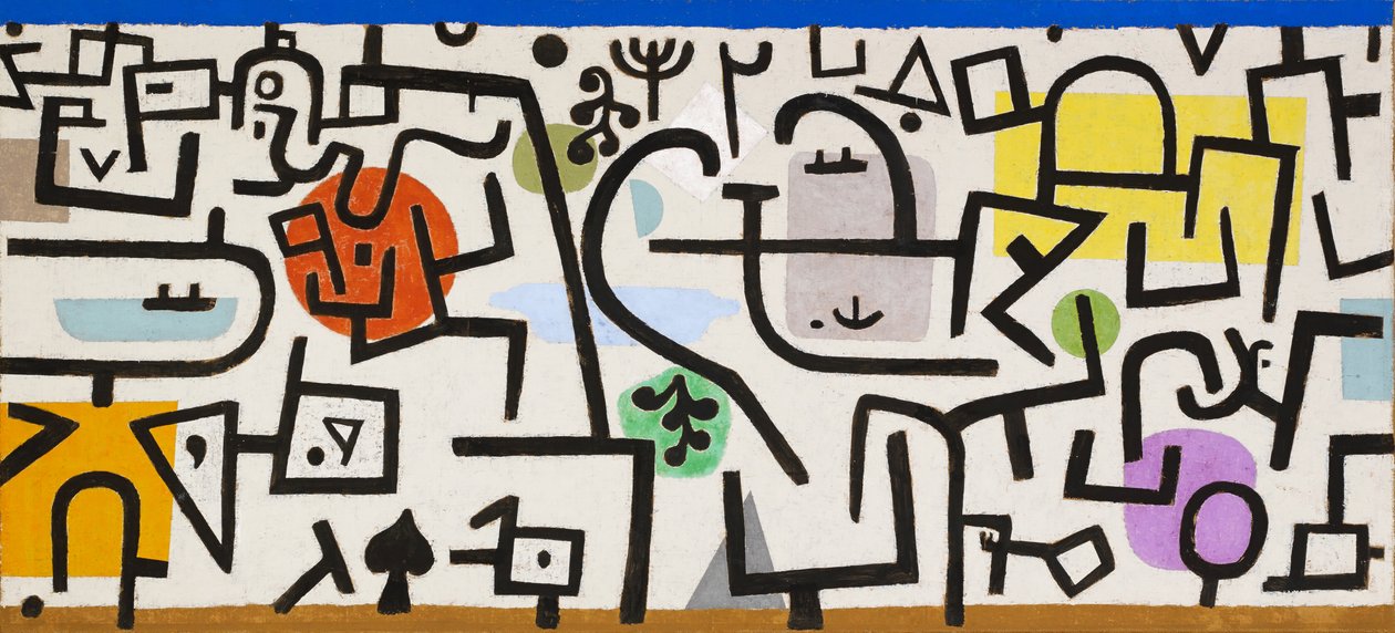 A gazdag kikötő képe egy utazásról, 1938. alkotó: Paul Klee