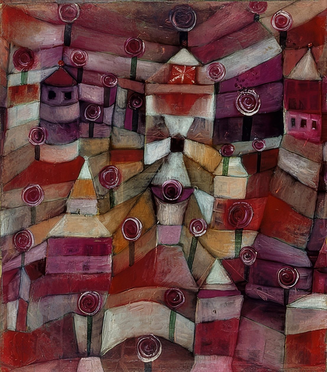 Rosengarten. 1920 alkotó: Paul Klee