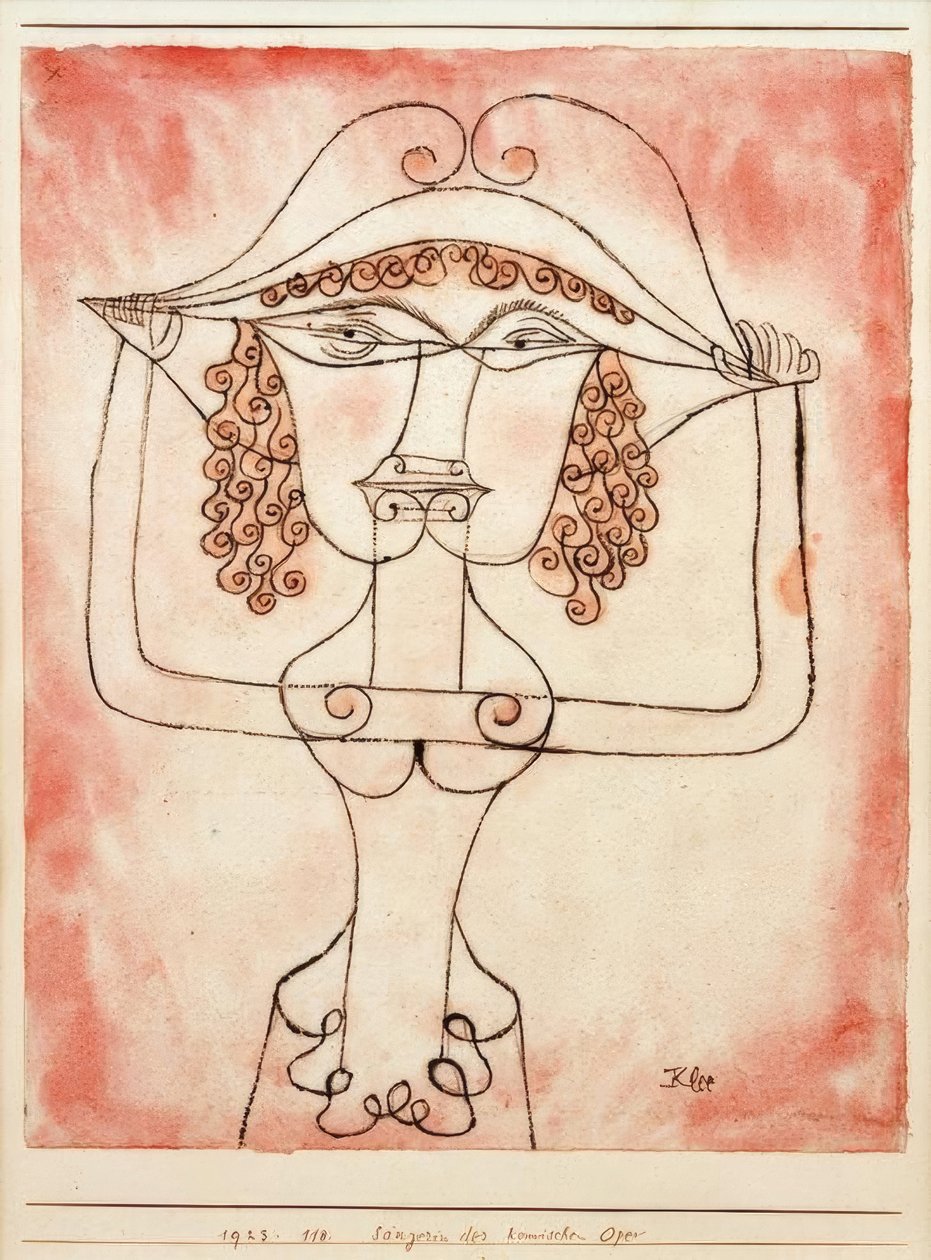 A komikus opera énekese alkotó: Paul Klee