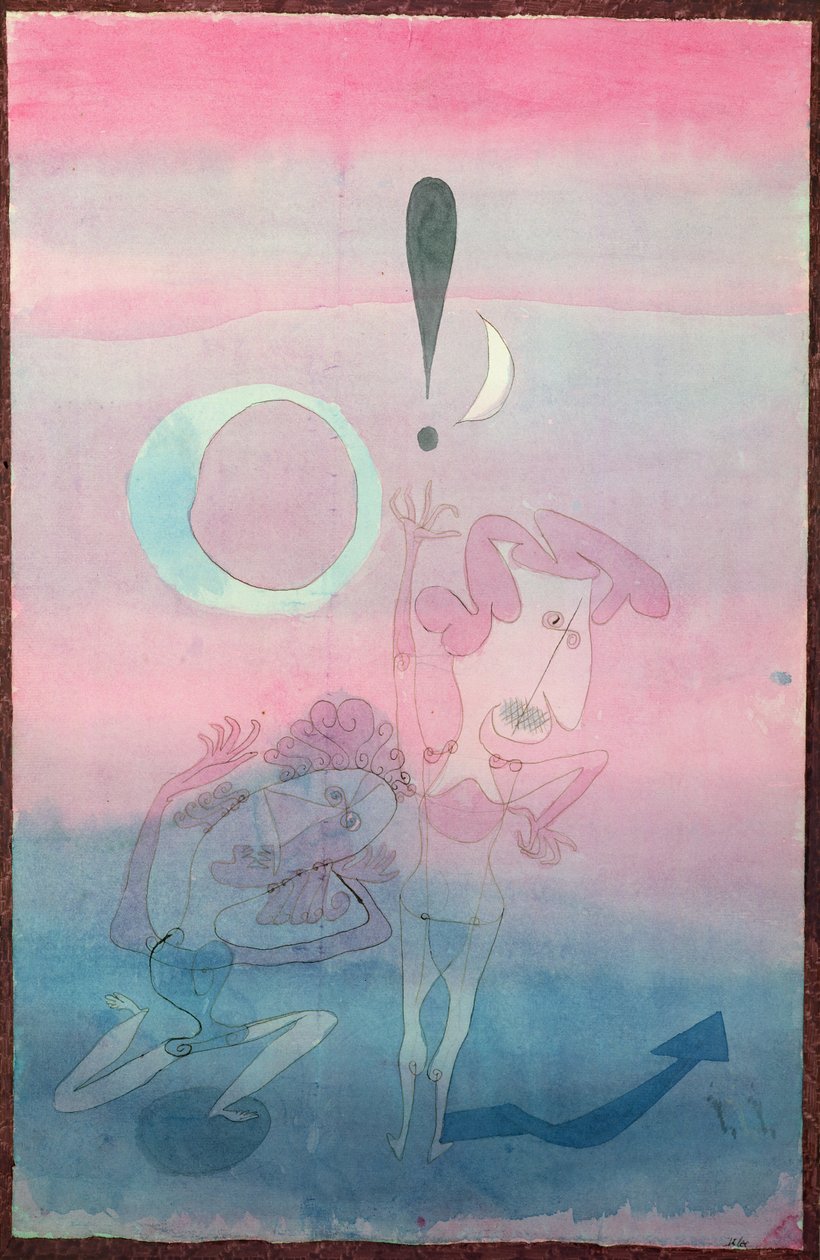 Jelenet a "A hamis eskü" című balettből alkotó: Paul Klee