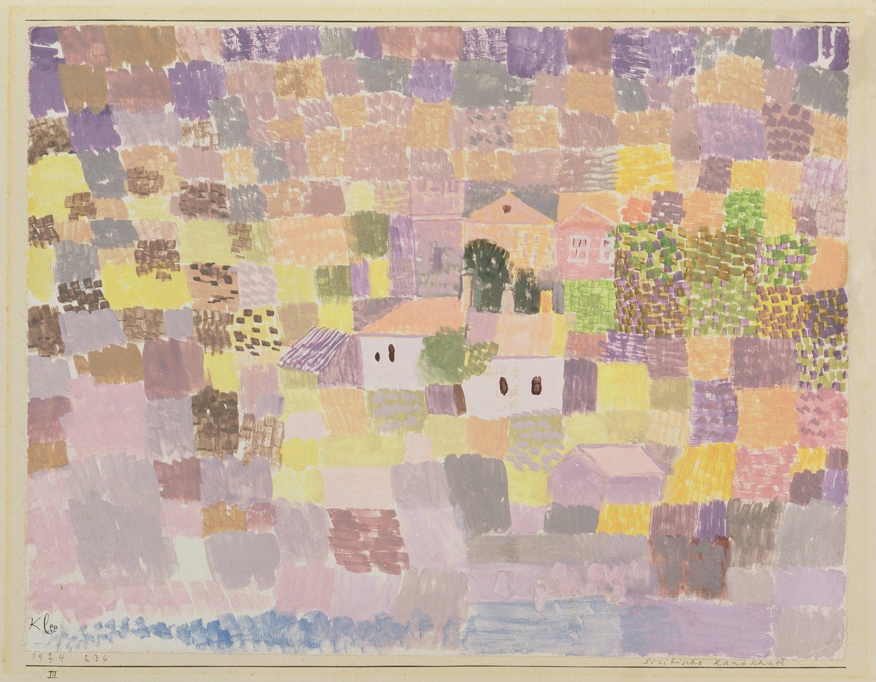 Szicíliai táj alkotó: Paul Klee