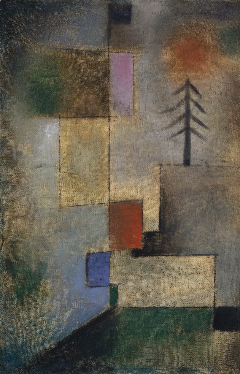 Kis kép a fenyőkről, 1922. alkotó: Paul Klee